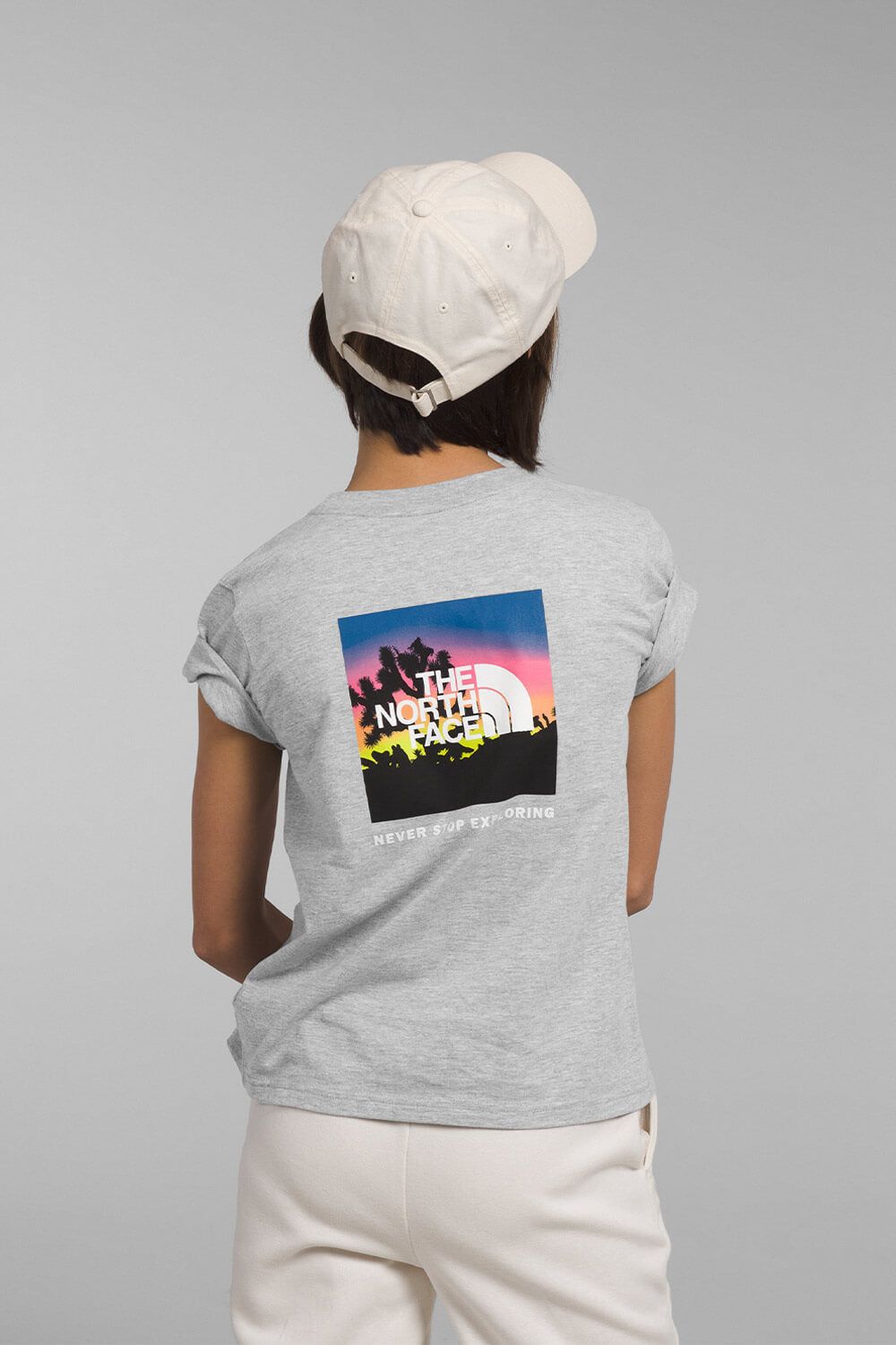 The North Face Youth Graphic T-Shirt for Girls in Grey | NF0A84MM-OB1 sold by Glik’s product image thumbnail 2