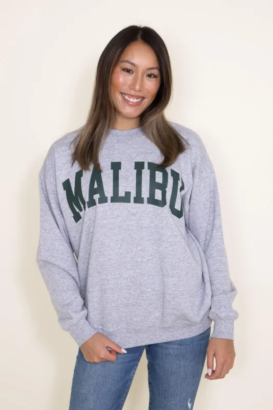 Malibu Fleece Sweatshirt for Women in Light Grey | T861-GRY sold by Glik’s