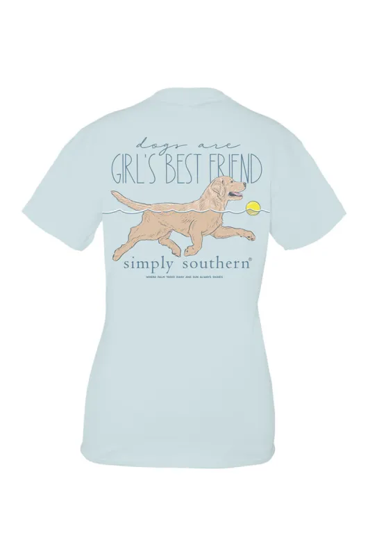 Simply Southern Plus Size Girls Best Friend T-Shirt for Women in Blue | EXT-SS-BESTFRIEND-SPOUT sold by Glik’s