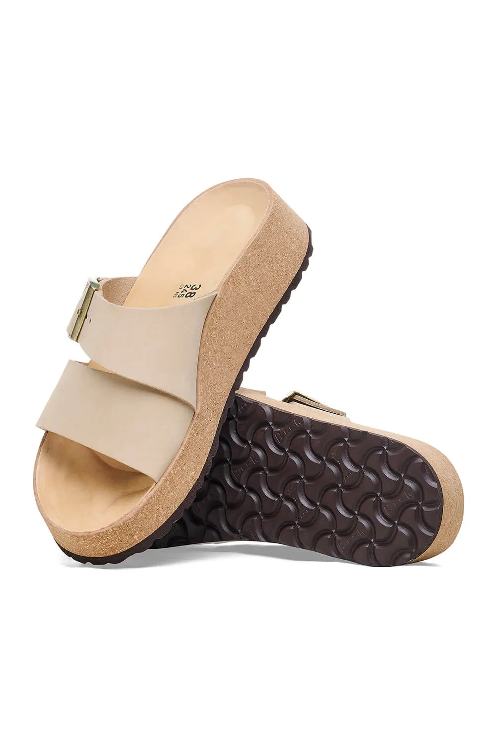 Papillio by Birkenstock Almina Nubuck Leather Sandals for Women in Sandcastle | 1026974 sold by Glik’s product image thumbnail 4