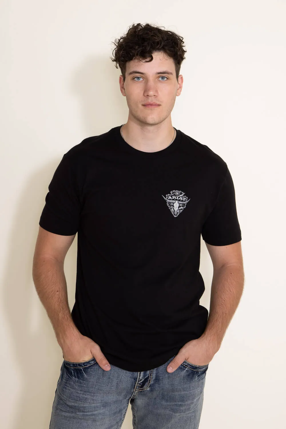 Ariat Arrowhead T-Shirt for Men in Black | 10042635-BLACK sold by Glik’s product image thumbnail 2