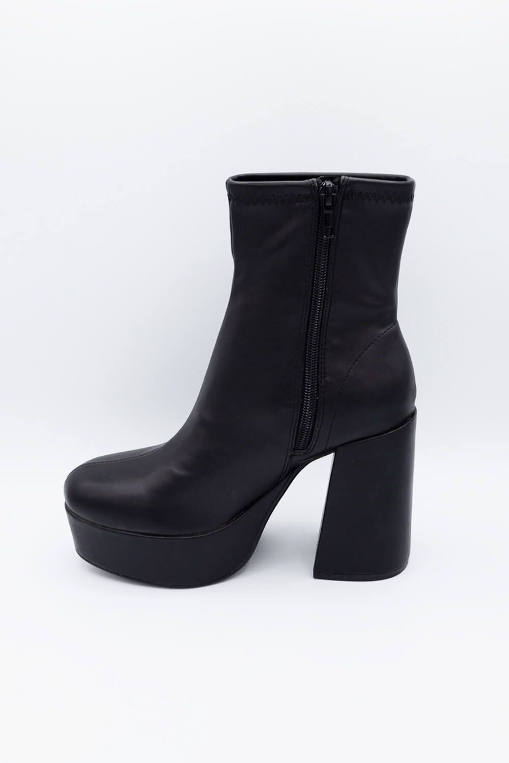 Soda Assign Platform Booties for Women in Black | ASSIGN-S BLACK sold by Glik’s product image thumbnail 4