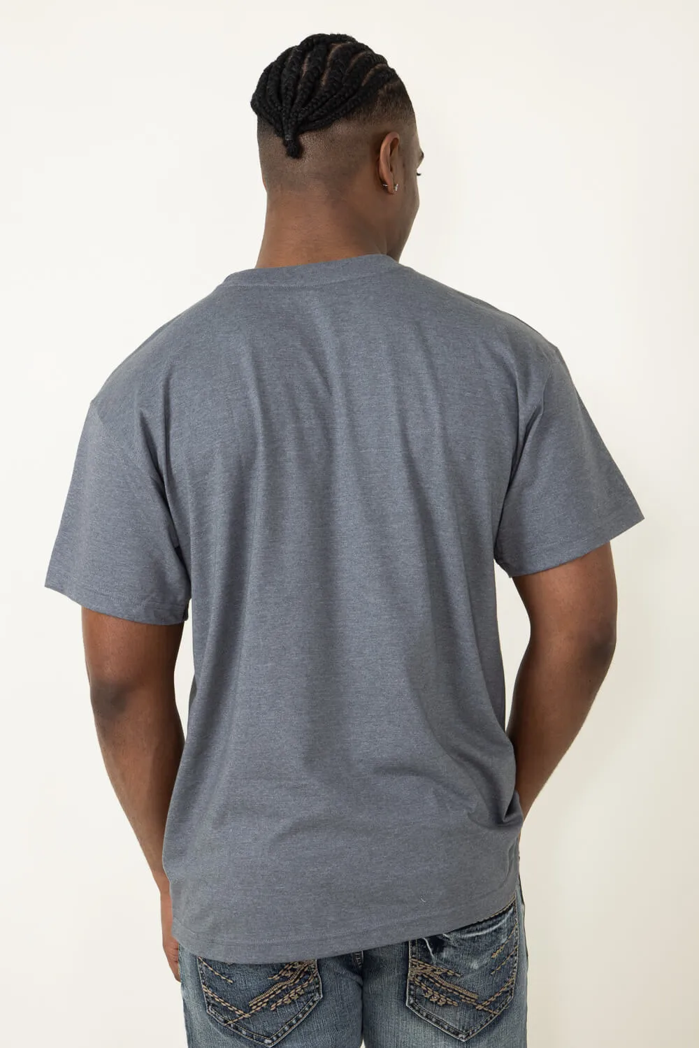 The North Face Evolution Box Fit T-Shirt for Men in Medium Grey Heather | NF0A84GD-GAZ-GRY sold by Glik’s product image thumbnail 3