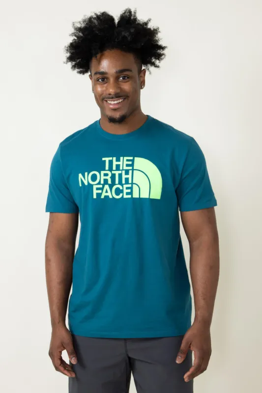 The North Face Half Dome T-Shirt for Men in Blue Moss | NF0A812M-O0X sold by Glik’s