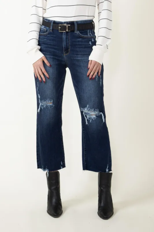 Judy Blue High Rise Distressed Wide Leg Jeans for Women | 82593REG sold by Glik’s