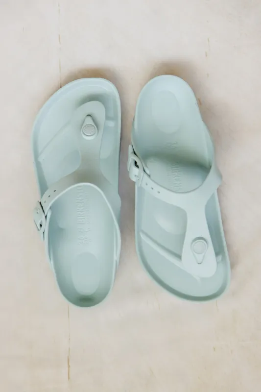 Birkenstock Gizeh EVA Sandals for Women in Surf Green | 1027400 made by Glik’s