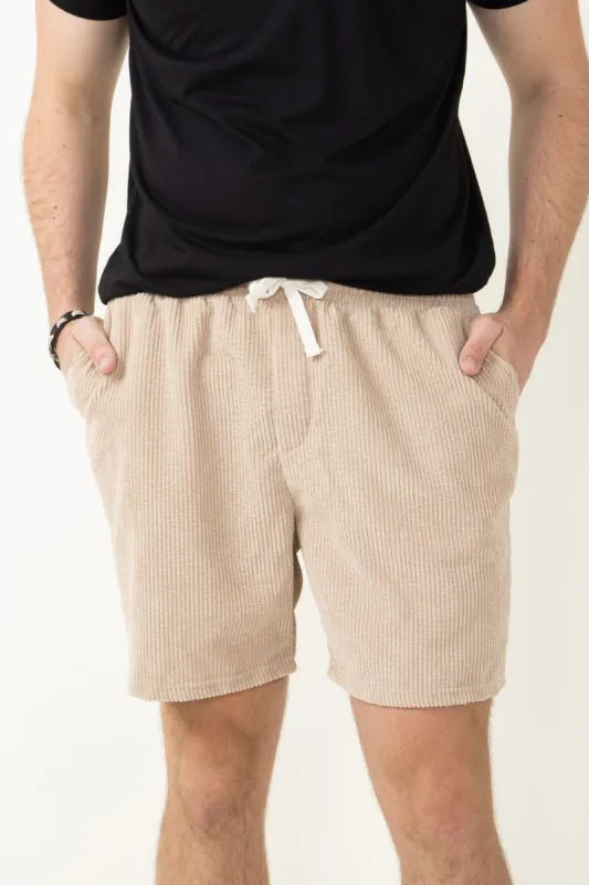 Corduroy Shorts for Men in Tan | SB56-FW3-TAN sold by Glik’s