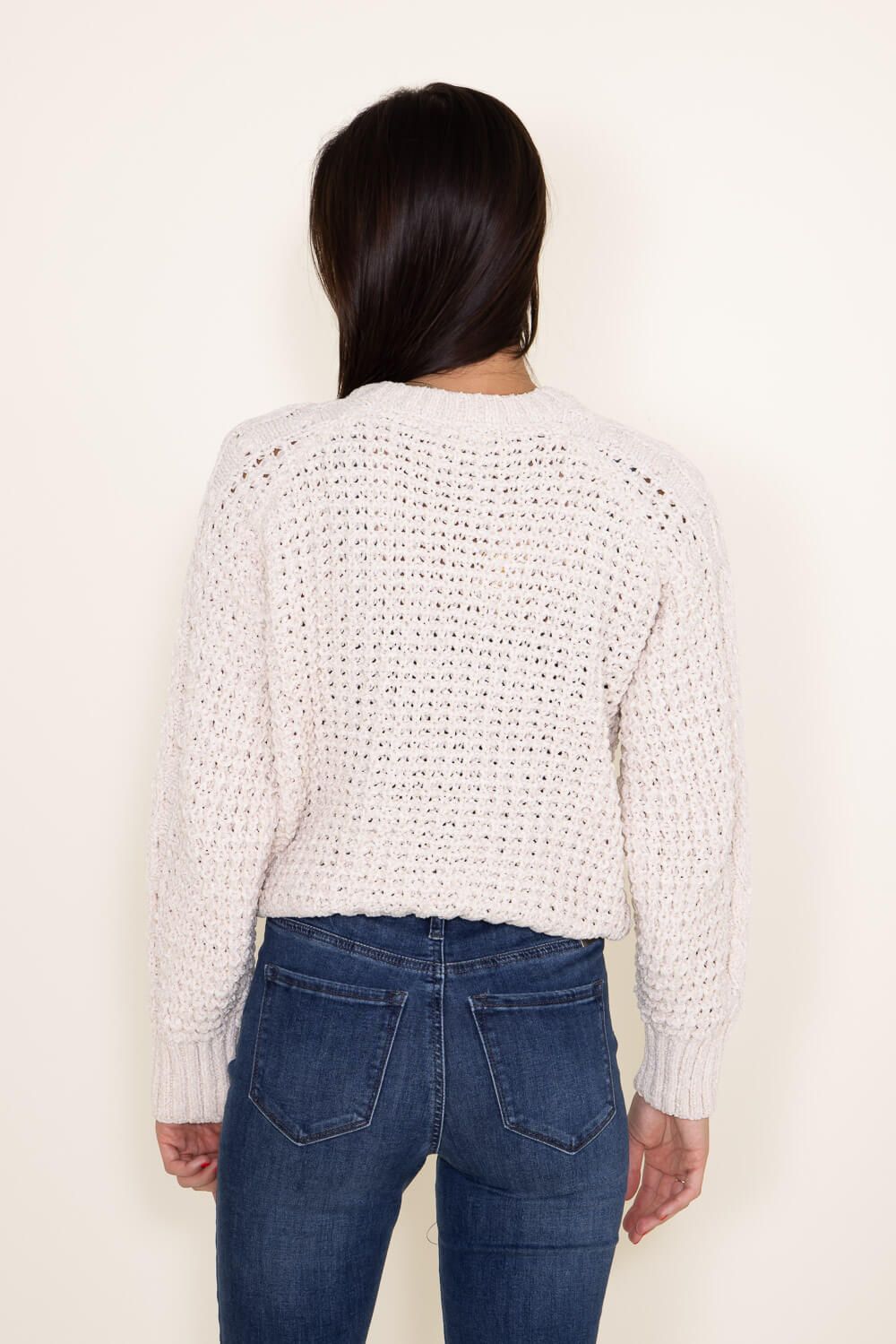 Simply Southern Chenille Cropped Sweater for Women in White | PP-0223-CROP-CHENILLE-ARCTIC sold by Glik’s product image thumbnail 3