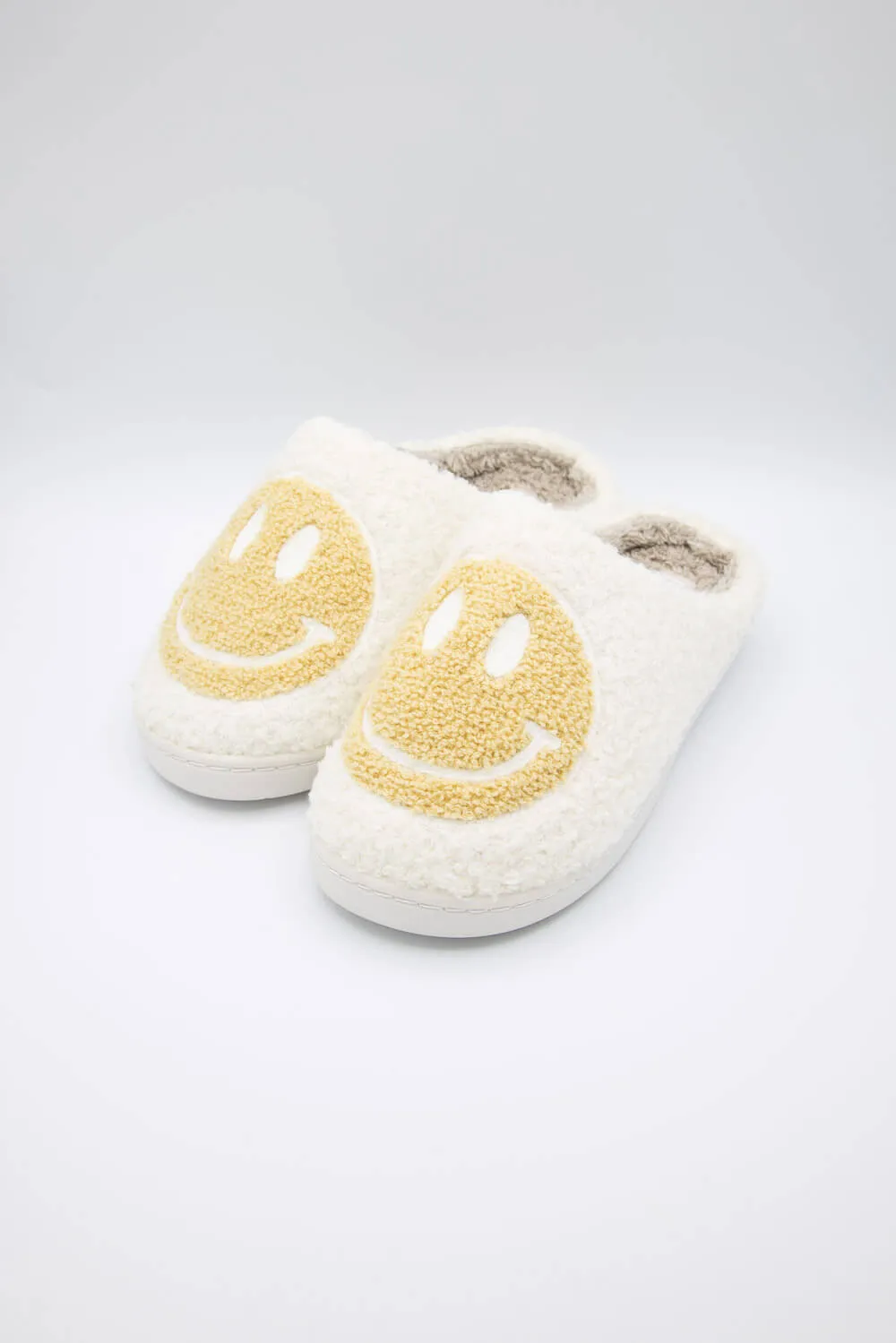 MIA Smiley Face Slippers for Women in Oatmeal/White | GS1412401-OATMEAL sold by Glik’s product image thumbnail 2