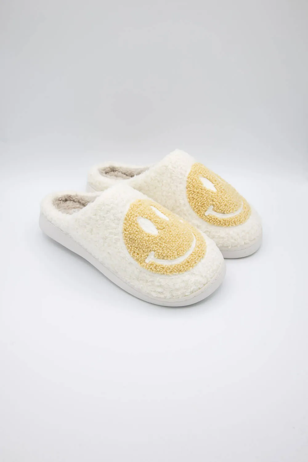 MIA Smiley Face Slippers for Women in Oatmeal/White | GS1412401-OATMEAL sold by Glik’s product image thumbnail 4