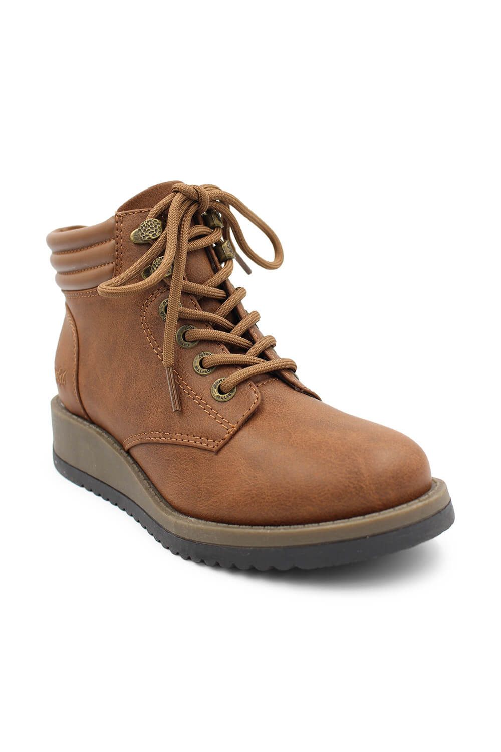 Blowfish Malibu City Lace Up Booties for Women in Brown | BF-10249-387 sold by Glik’s