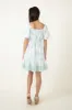Floral Border Print Mini Dress for Women in Sage Multi | TB8124-BGL-SAGEMULTI sold by Glik’s