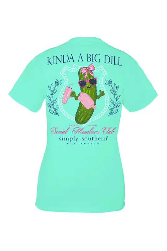 Simply Southern Plus Size Big Dill T-Shirt for Women in Green | EXT-SS-BIGDILL-SEA sold by Glik’s