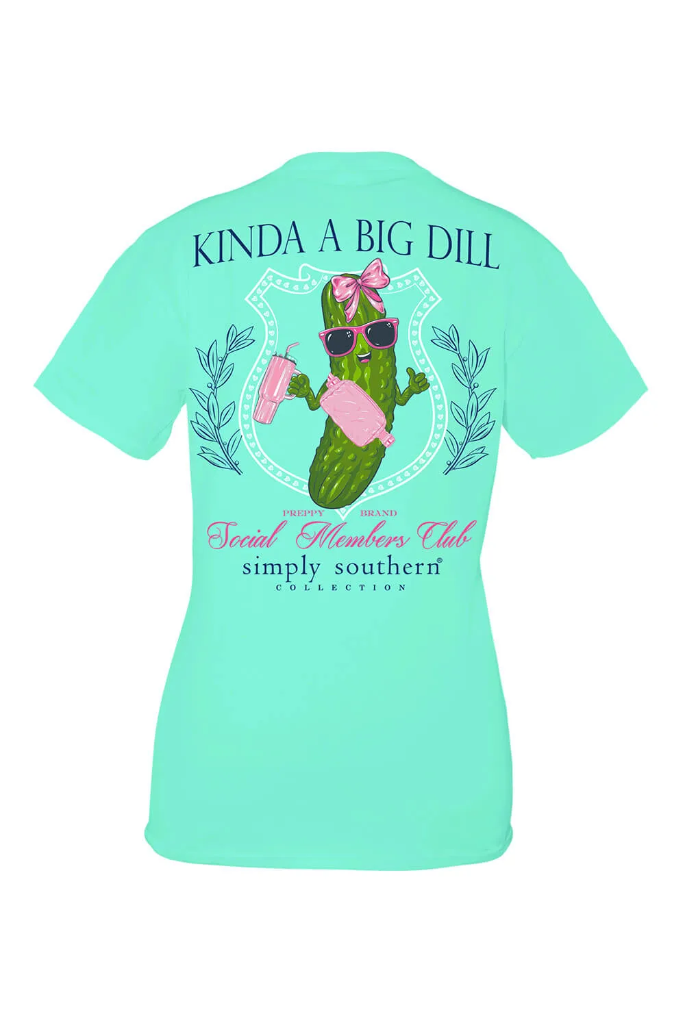 Simply Southern Plus Size Big Dill T-Shirt for Women in Green | EXT-SS-BIGDILL-SEA sold by Glik’s