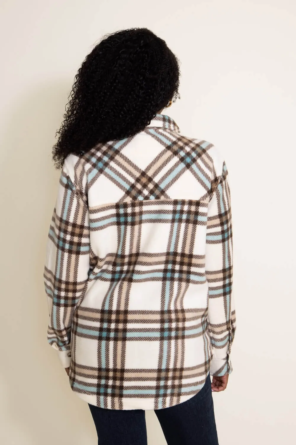 Thread & Supply Tullis Shacket for Women in Brown/Teal | J7711PFKTS-BRN/TEAL/TAUPE sold by Glik’s product image thumbnail 3