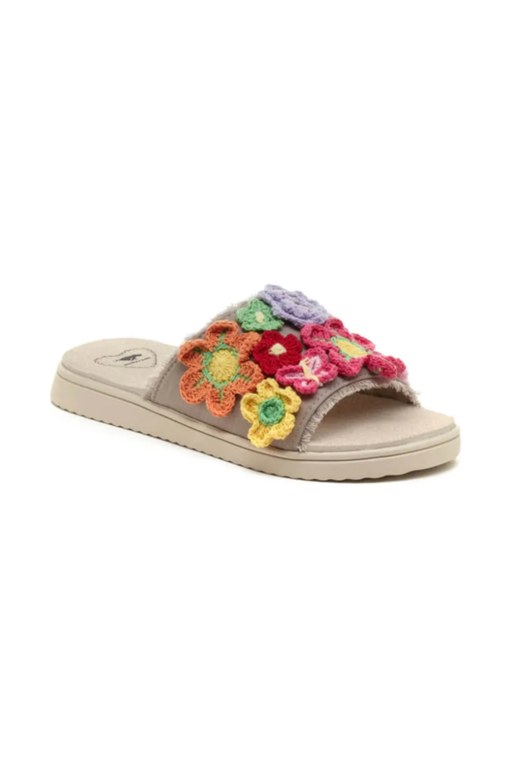 Rocket Dog Novel Floral Crochet Slide Sandals for Women in Taupe | NOVEL-244 sold by Glik’s product image thumbnail 2