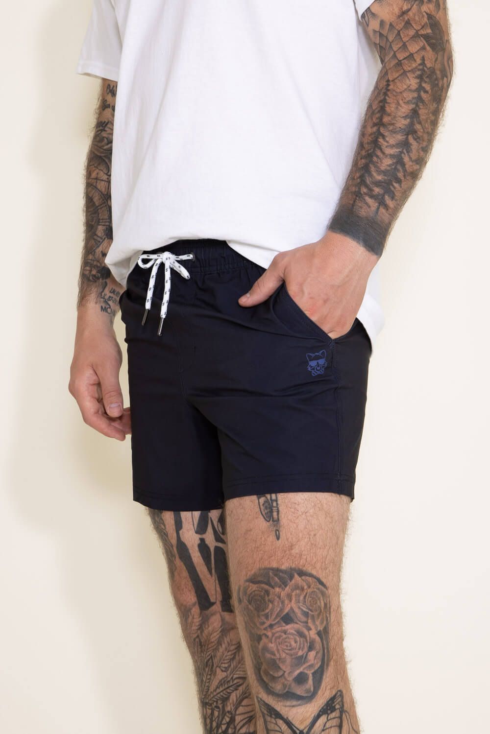 Party Pants Solid Sport Shorts for Men in Black | P12221527-BLK sold by Glik’s product image thumbnail 5