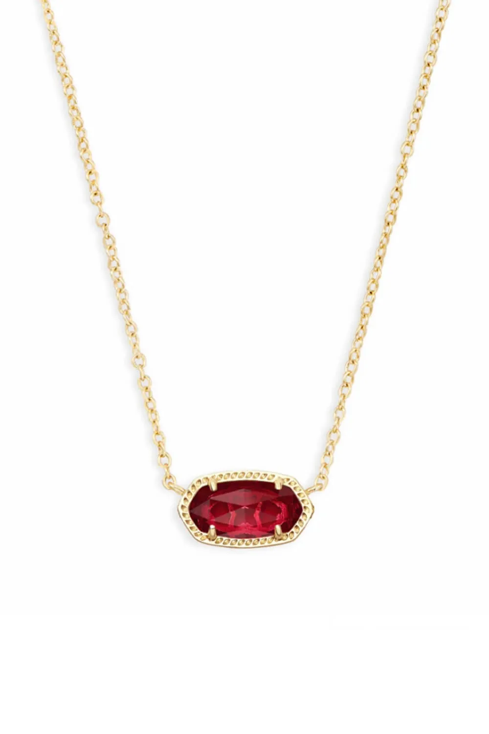 Kendra Scott Elisa Gold Pendant Necklace in Clear Berry | 4217714614 sold by Glik’s