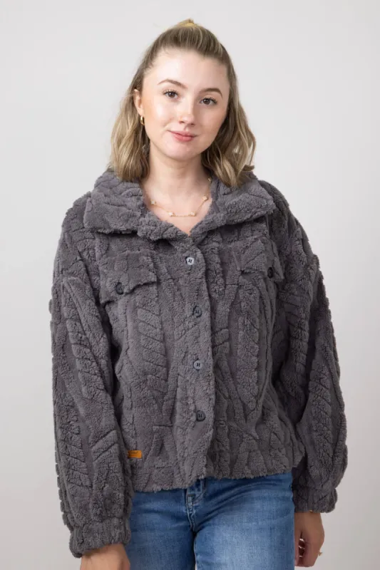 Simply Southern Jess Shacket for Women in Pavement Grey | PP-0224-SHKT-JESS-PVMNT sold by Glik’s