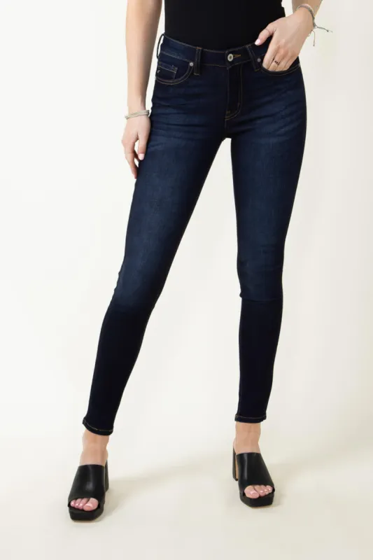 KanCan Alani Whiskered Skinny Jeans for Women | KC7092 made by Kan Can