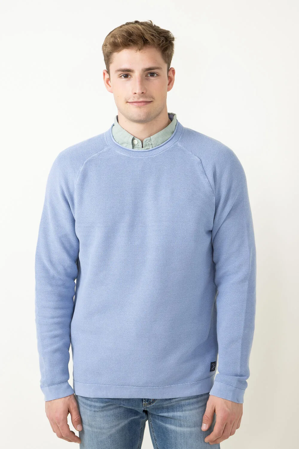 Weatherproof Vintage Stone Wash Crewneck Sweater for Men in Blue | S2440120GK-ENGLISHMANORBLUE sold by Glik’s product image thumbnail 2