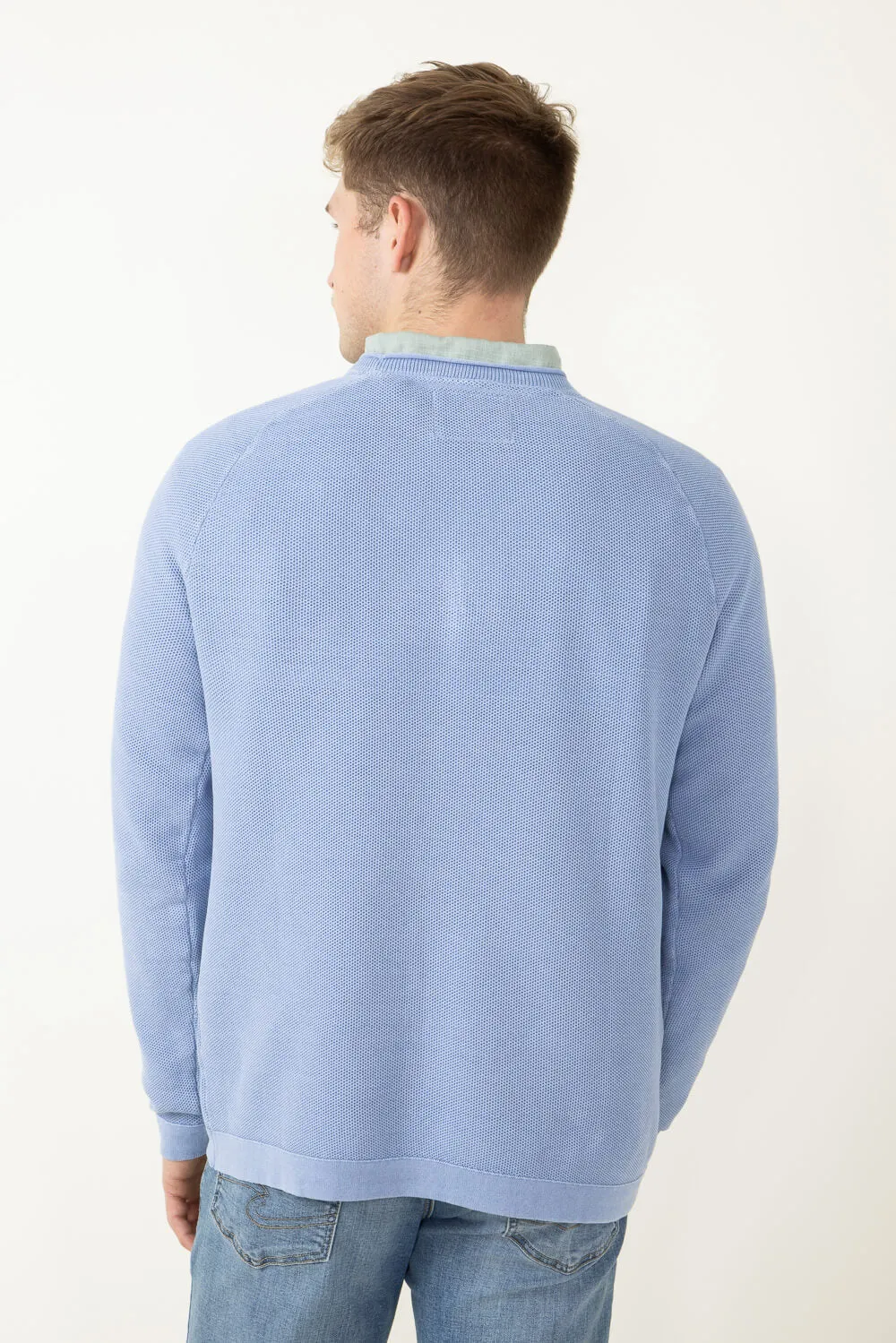 Weatherproof Vintage Stone Wash Crewneck Sweater for Men in Blue | S2440120GK-ENGLISHMANORBLUE sold by Glik’s product image thumbnail 3