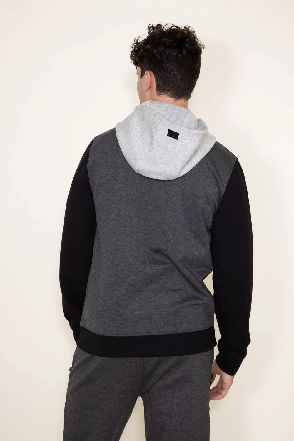 1897 Active Colorblock InterTech Hoodie for Men in Charcoal Heather | CHMG111F-CHH sold by Glik’s product image thumbnail 3