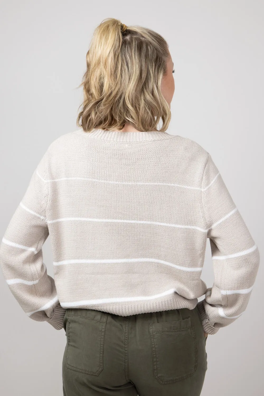 Miracle Striped Sweater for Women in Nude/Ivory | F140-NUDEIVORY sold by Glik’s product image thumbnail 2