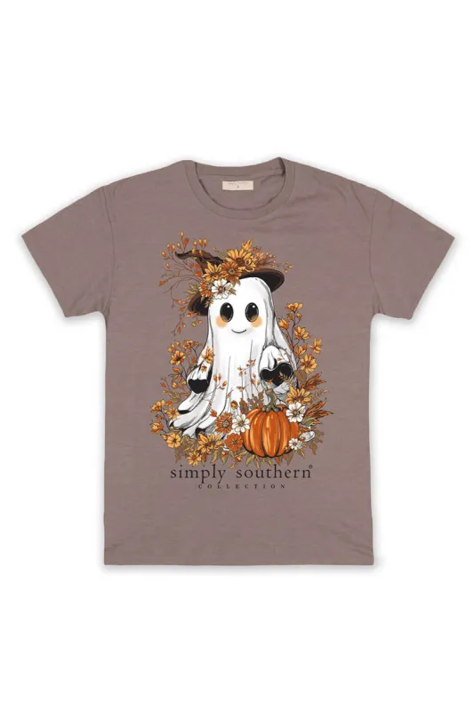 Simply Southern Plus Size Fall Ghost T-Shirt for Women in Desert Heather | EXT-SS-GHOST-DESERTHTHR sold by Glik’s