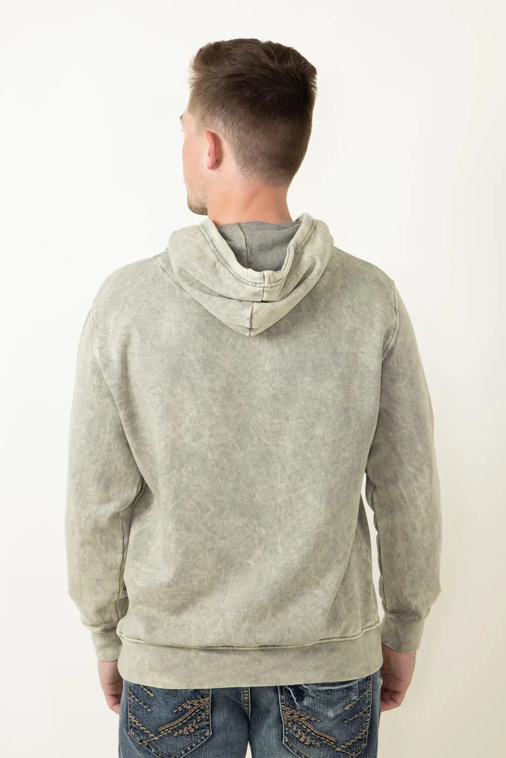 Mineral Wash Hoodie for Men in Khaki | 708MW-KHAKI sold by Glik’s product image thumbnail 3
