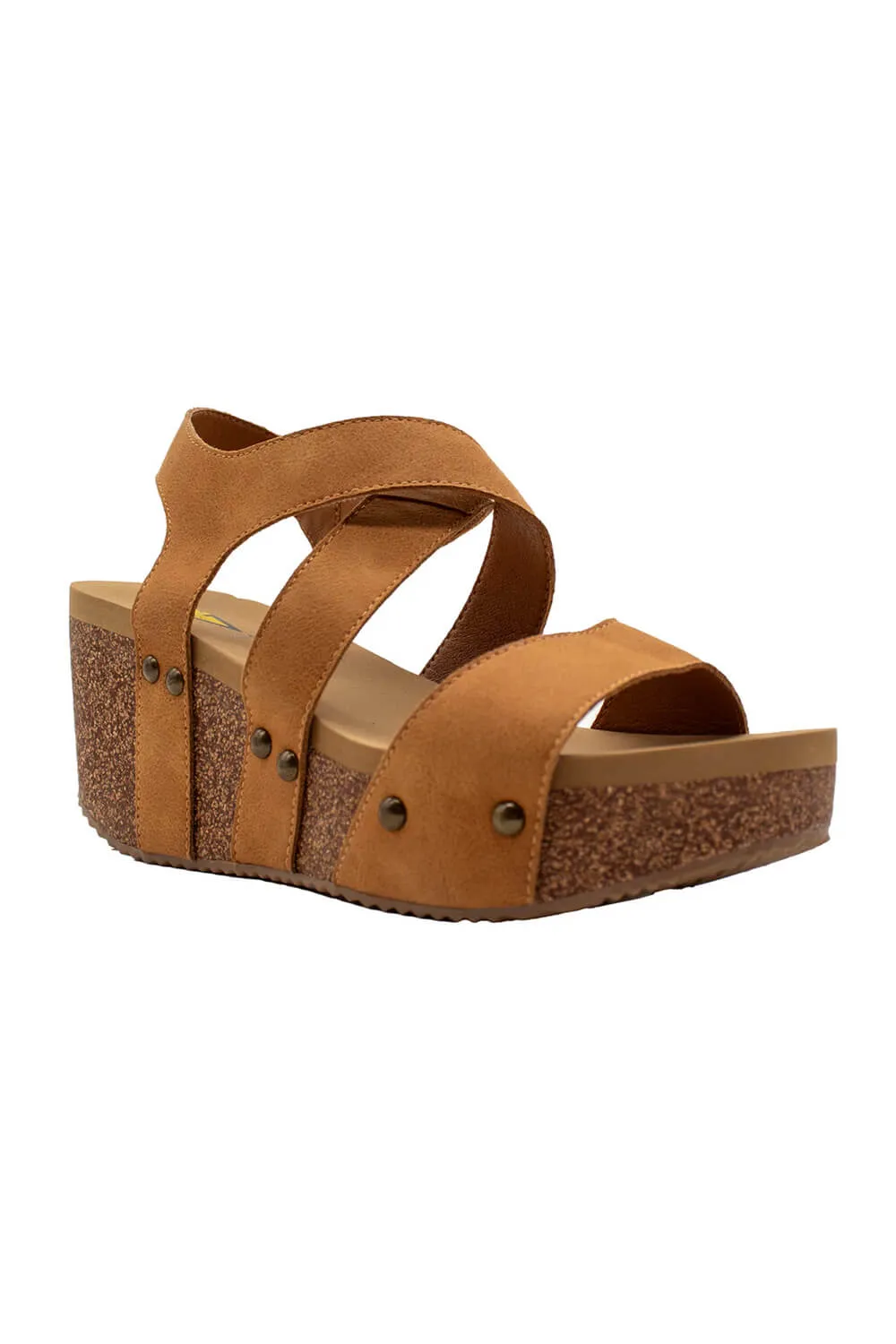 Volatile Sunkissed Wedge Sandals for Women in Tan | PV1014-TAN sold by Glik’s