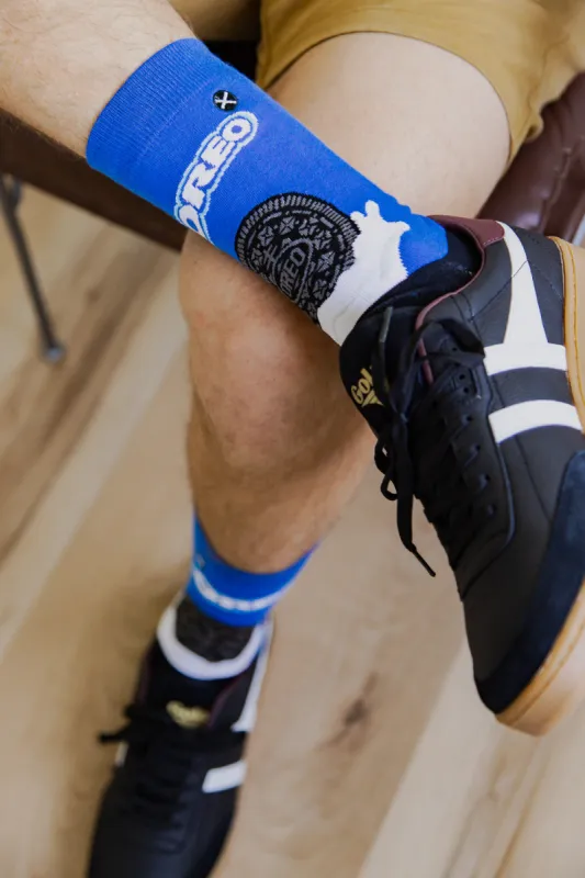 Odd Sox Oreo and Milk Crew Socks for Men in Blue | 13149MONCD sold by Glik’s