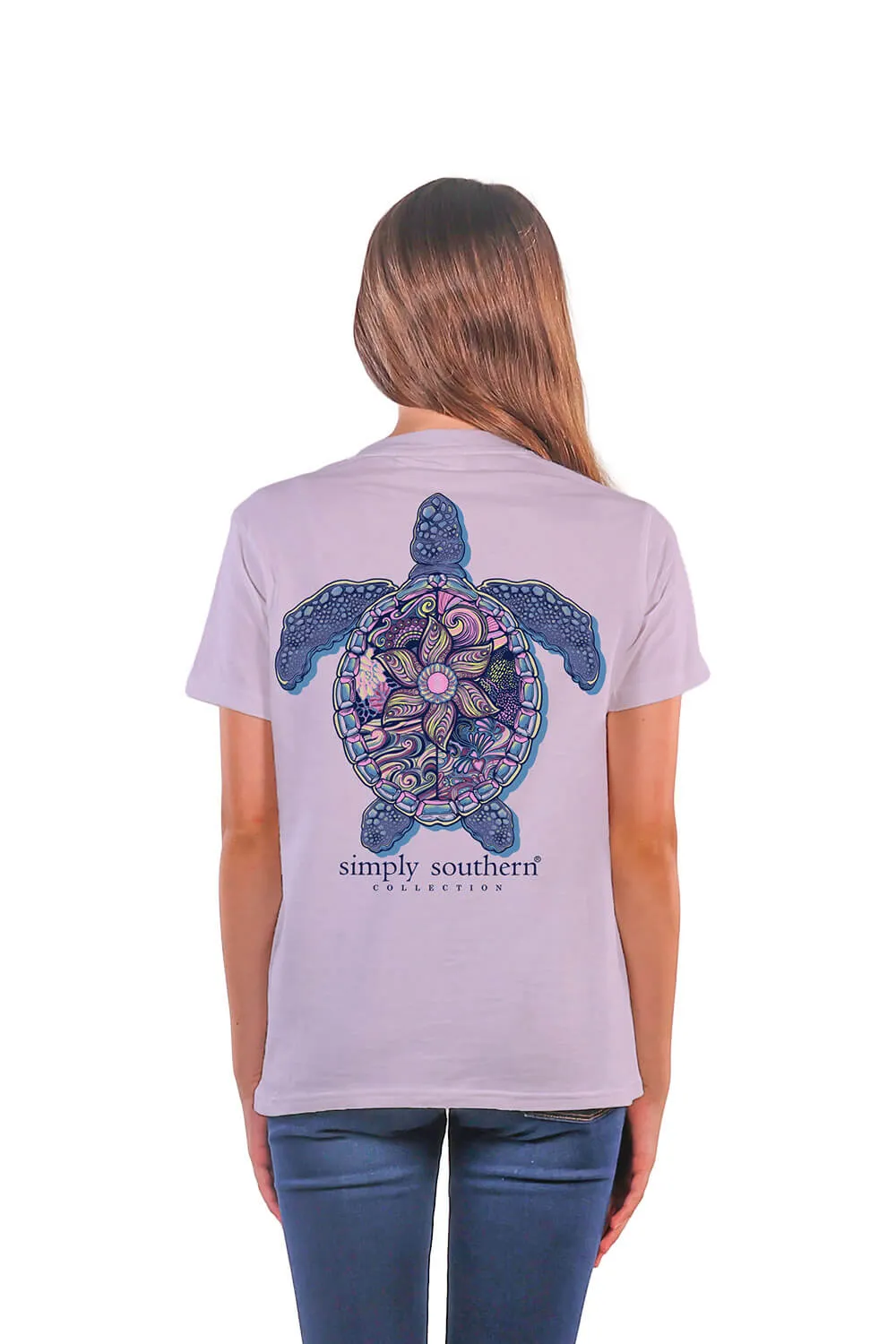 Simply Southern Youth Tracking Mandala Turtle T-Shirt for Girls in Purple | YTH-TRACK-SS-MNDLTRTL-ASTER sold by Glik’s