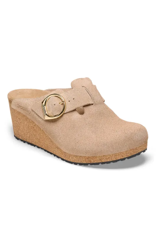 Papillio by Birkenstock Fanny Wedges for Women in Warm Sand | 1025278 sold by Glik’s