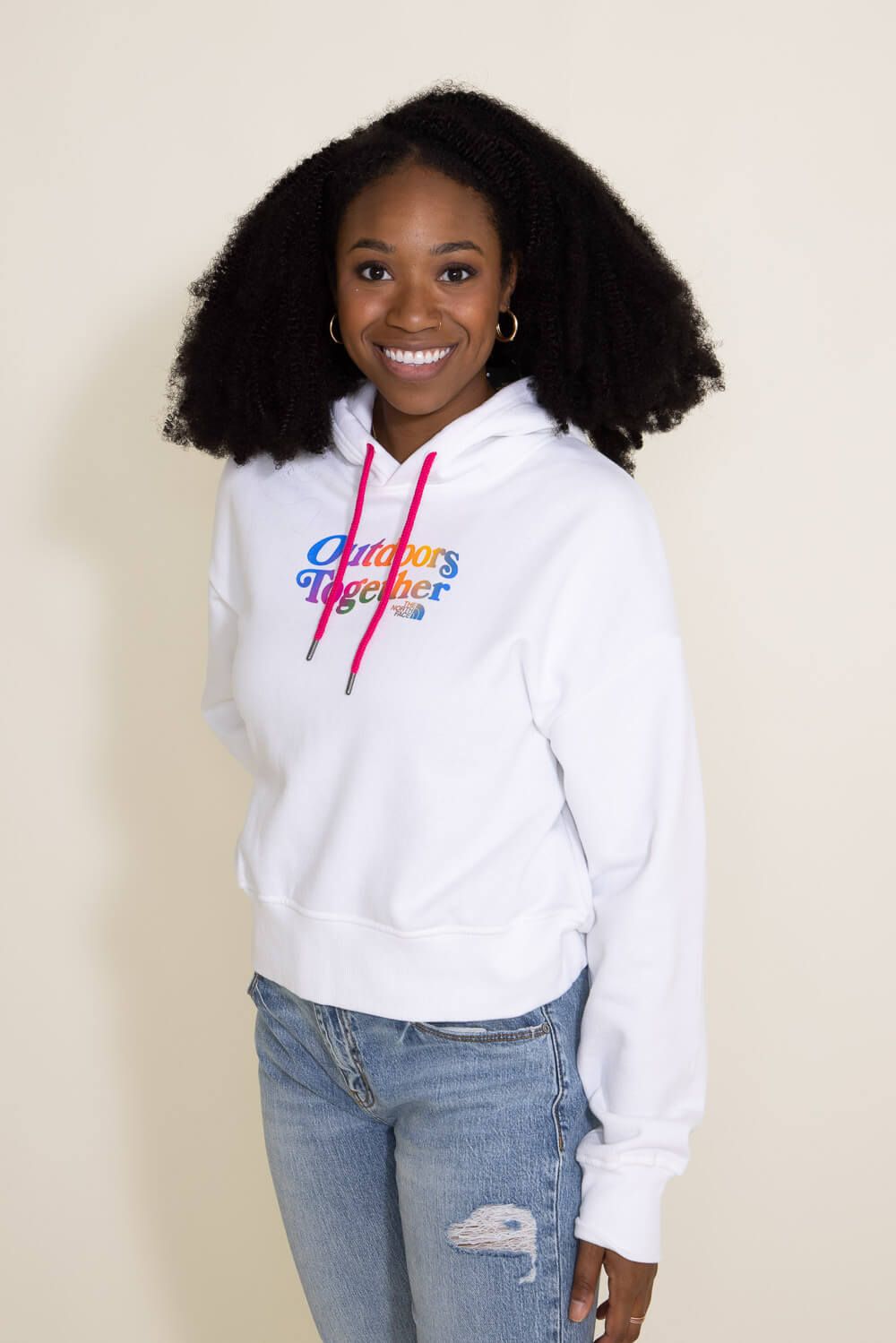 The North Face Pride Hoodie for Women in White | NF0A81UD-A69 sold by Glik’s product image thumbnail 4