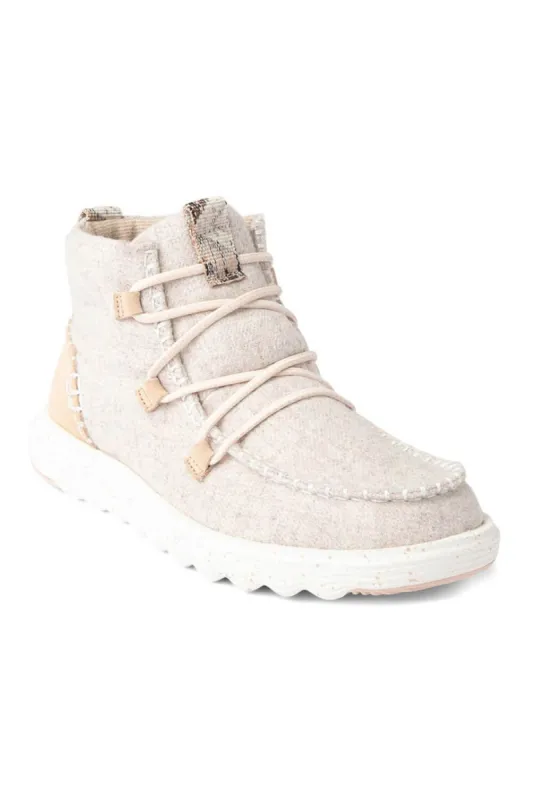 HEYDUDE Women’s Reyes Lace Up Wool Booties in Grey | 40182-007 sold by Glik’s