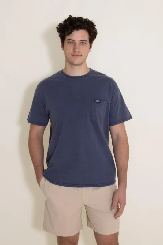 Simply Southern Pocket T-Shirt for Men in Blue | PP-0123-SCPKT-MOOD sold by Glik’s