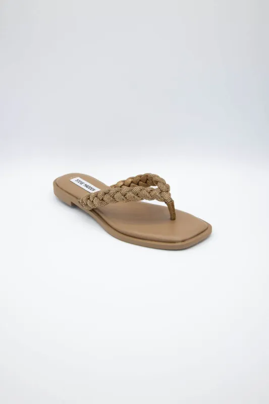 Steve Madden Amily Rhinestone Flip Flops for Women in Bronze | AMILY-R-BRONZE made by Glik’s
