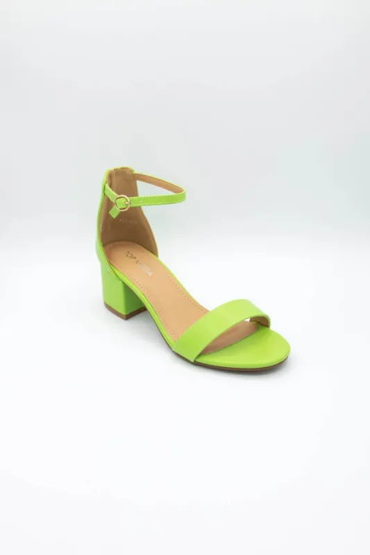 Top Moda Darcie Heels for Women in Green | DARCIE-1 LIME sold by Glik’s