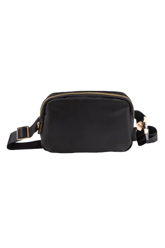 Simply Southern Belt Bag for Women in Black | 0123-PRPBAG-BELT-SLD-BLACK sold by Glik’s