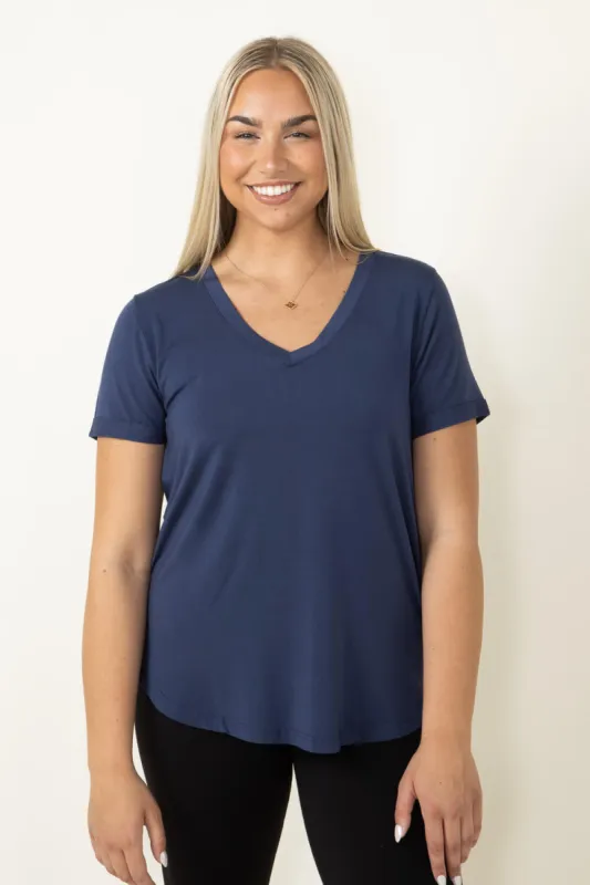 Thread & Supply Recreation T-Shirt for Women in Navy | T1440LZMTS-NAVY sold by Glik’s