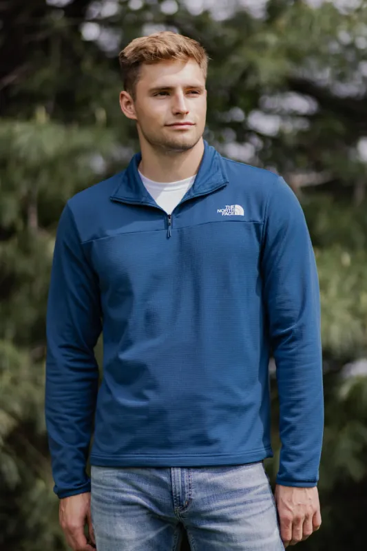 The North Face Cedar Trail Grid Fleece 1/4 Zip for Men in Shady
