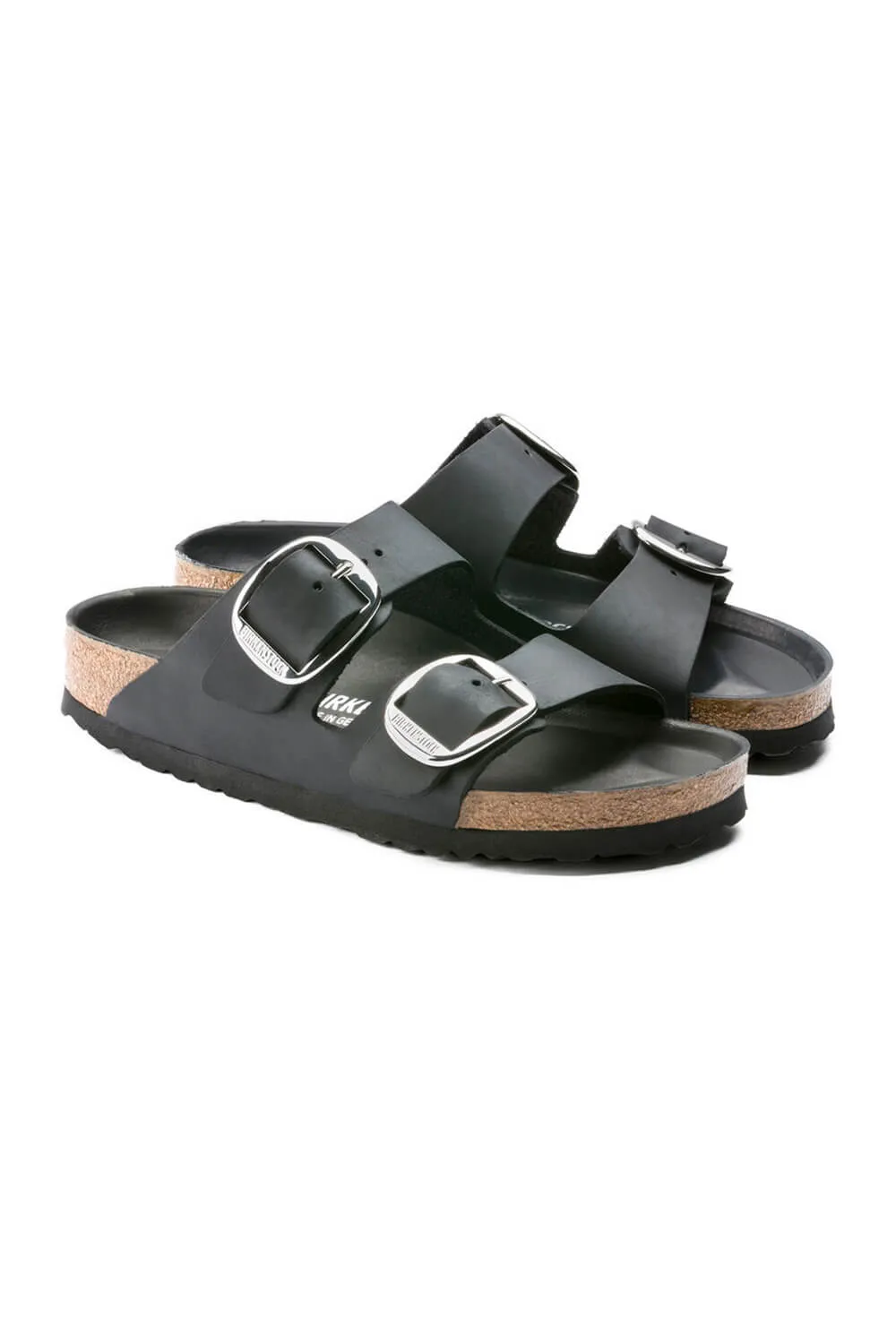 Birkenstock Arizona Big Buckle Oiled Leather Sandals for Women in Black | 1011074 sold by Glik’s product image thumbnail 3