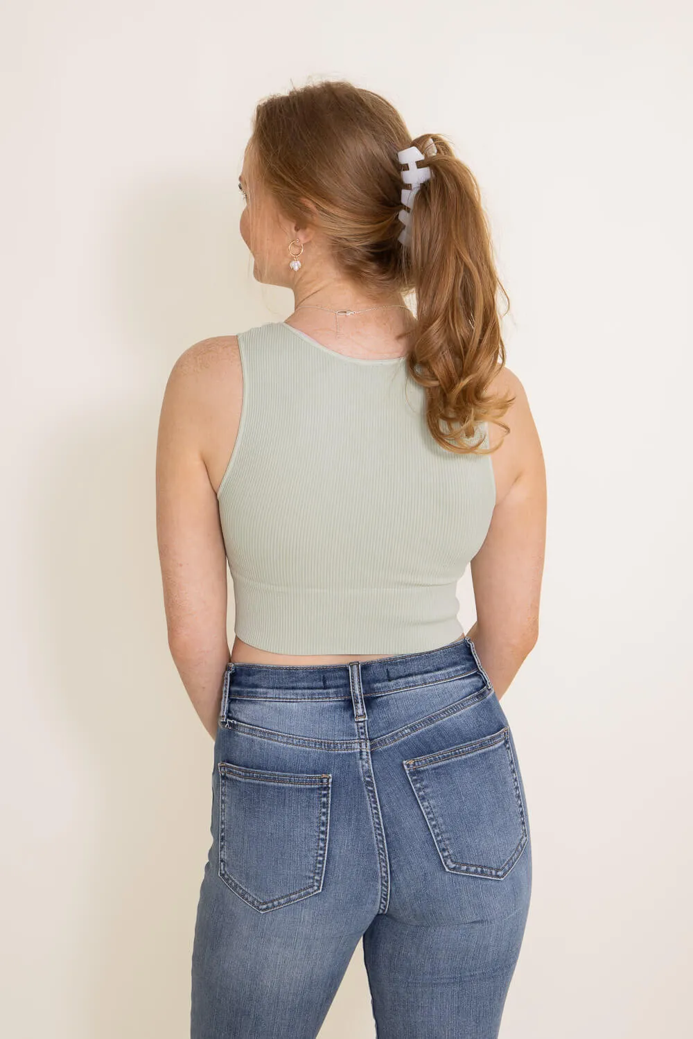 NikiBiki Plunge V-Neck Brami for Women in Green | NS7829-DESERTSAGE sold by Glik’s product image thumbnail 2