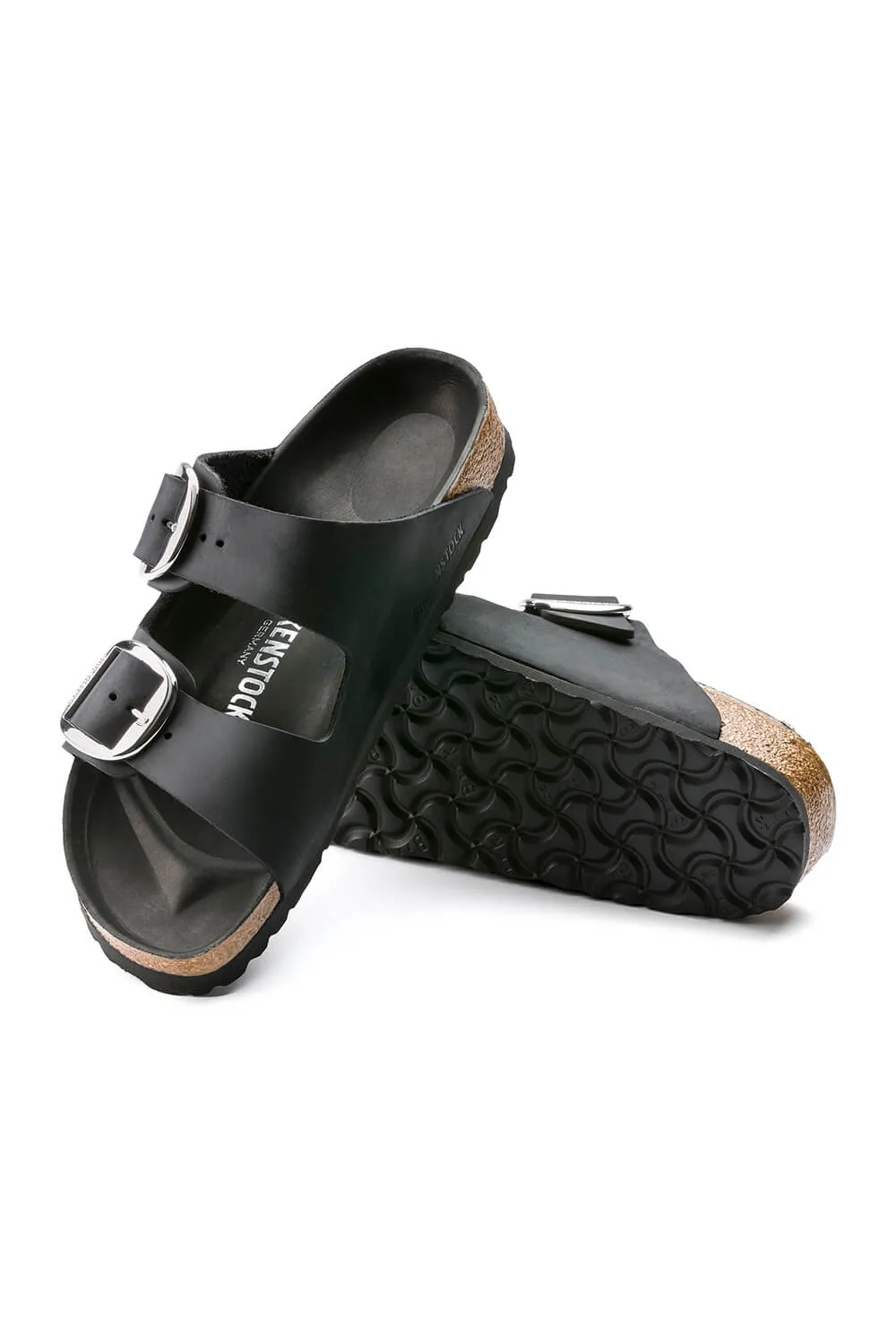 Birkenstock Arizona Big Buckle Oiled Leather Sandals for Women in Black | 1011074 sold by Glik’s product image thumbnail 5