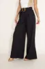 Mustard Seed Belted Wide Leg Beach Pants for Women in Black | S21335-BLACK sold by Glik’s