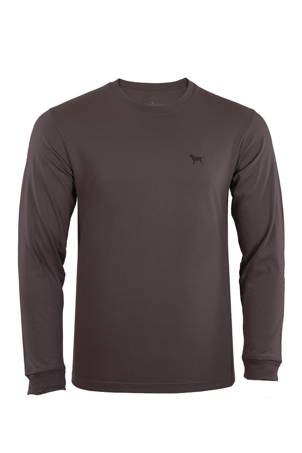 Simply Southern Long Sleeve Brown Dog T-Shirt for Men in Grey | ULS-BROWNDOG-ROCK sold by Glik’s product image thumbnail 2