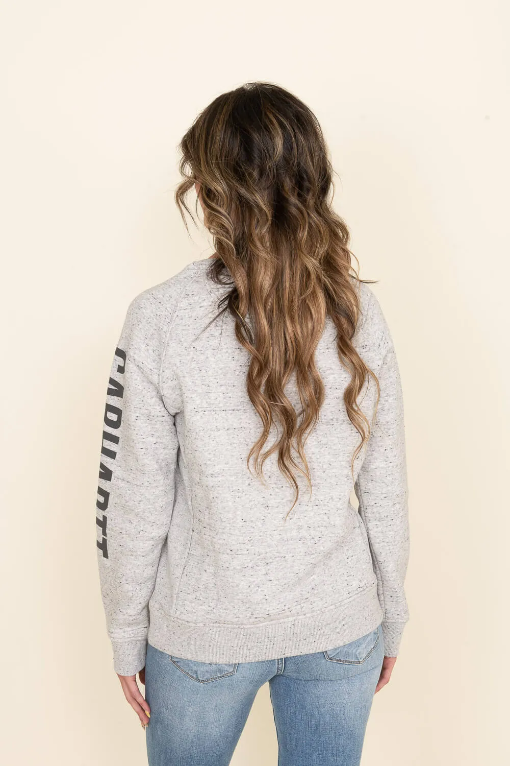 Carhartt Midweight Logo Sweatshirt for Women in Grey | 104410-E07 sold by Glik’s product image thumbnail 2