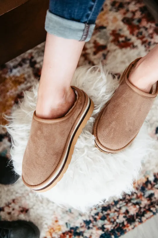 Outwoods Gallery Gabby Platform Slippers for Women in Taupe | 82503-434 TAUPE sold by Glik’s