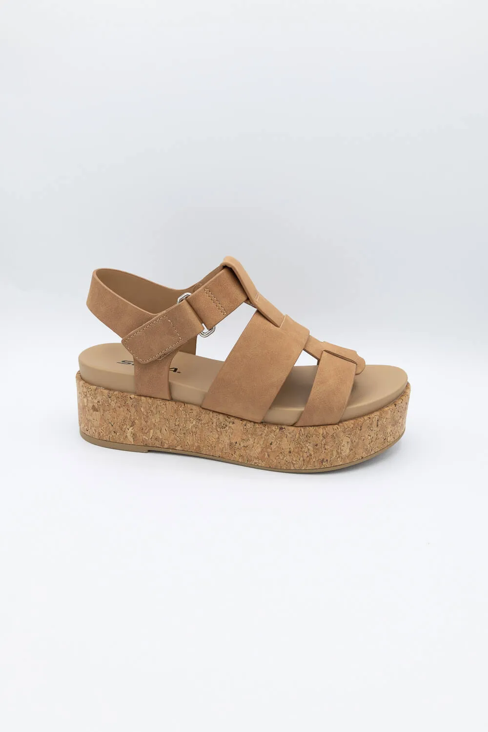 Soda Amenda Fisherman Platform Sandals for Women in Brown | AMENDA-S COFFEE sold by Glik’s product image thumbnail 3